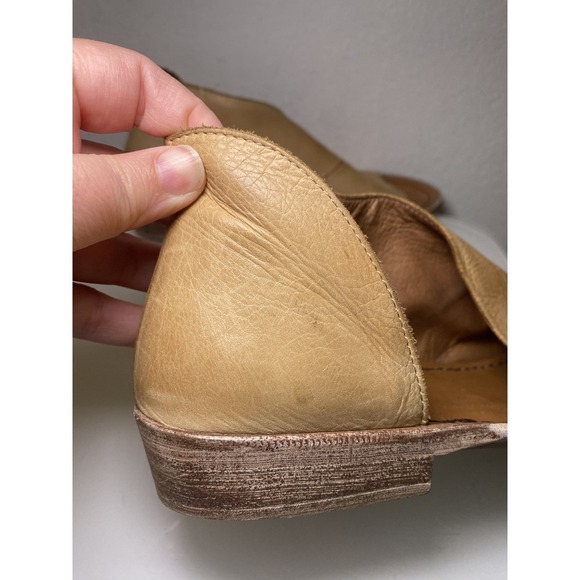 Free People Mont Blanc Sandals Womens Size 36 US 5.5 Tan Open Toe/Side Comfort - Picture 4 of 16